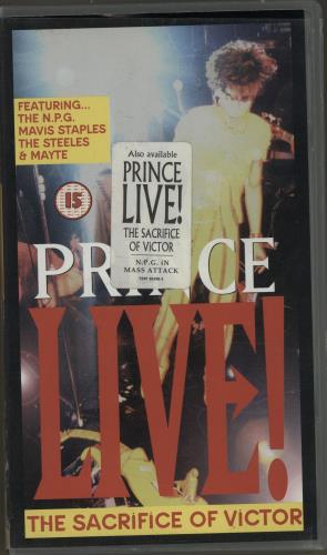 プリンス　サクリファイスオブヴィクター　VHS Prince Live - The Sacrifice Of Victor UK video (VHS or PAL